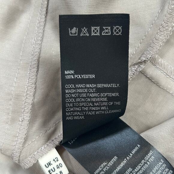 Whistles Metallic Camisole Silver Liquid Tank Top Y2K Partycore Festival - Picture 2 of 9